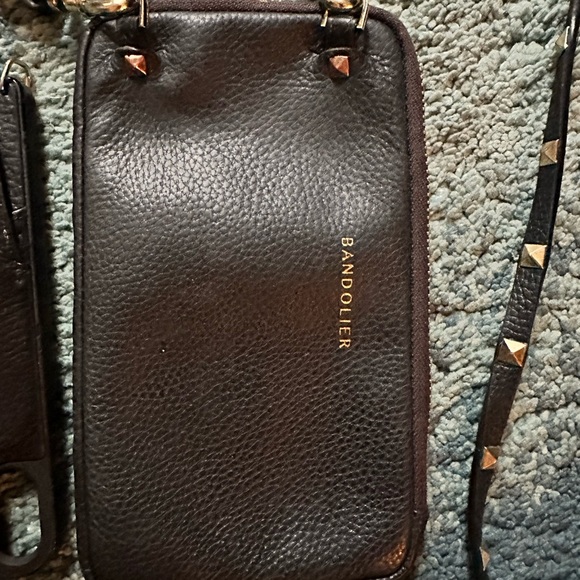 Bandolier Hailey XR iPhone case, expandable pouch and Sarah pyramid stud strap. - Picture 10 of 12